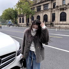 2025年秋冬新款滕姐同款环保皮草长狐狸毛毛外套皮毛一体女整皮