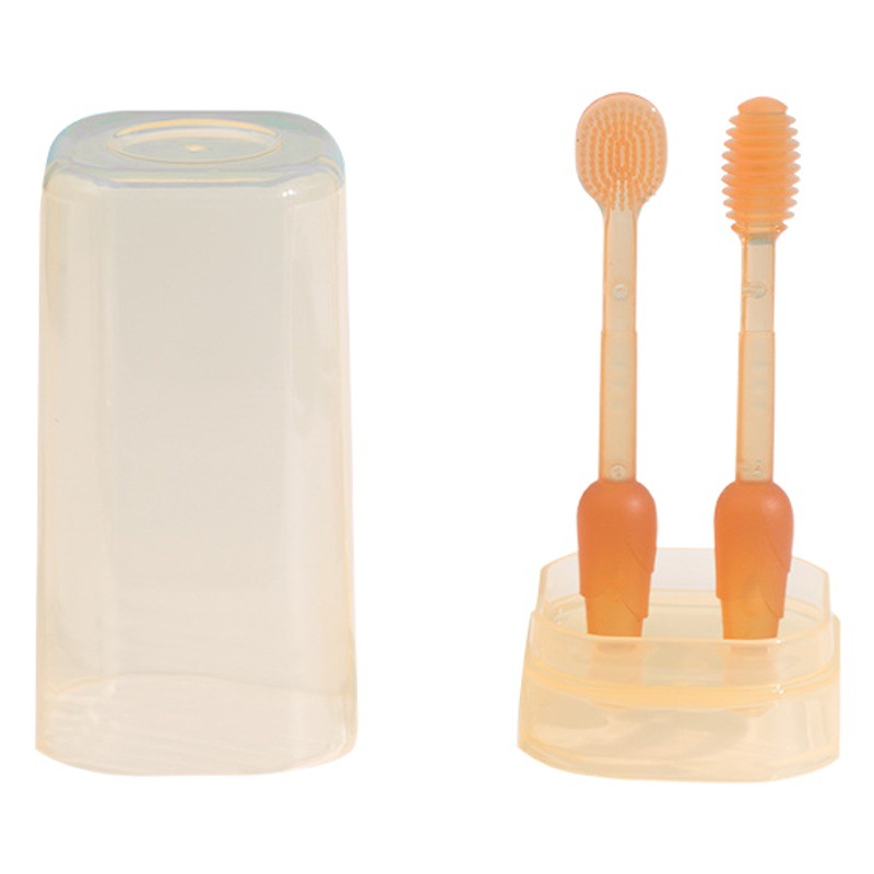 Baby Toothbrush Set Factory Wholesale Baby Silicone Soft Toothbrush Children's Oral Cleaning Milk Toothbrush Tongue Brush