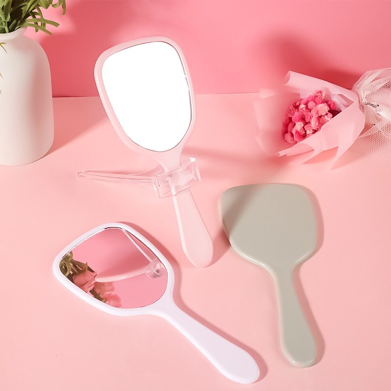 Nuevo espejo de mano con logo imprimible | Espejo pequeño portátil, lindo y elegante, venta al por mayor