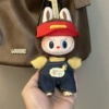 Red denim set, hat, overall