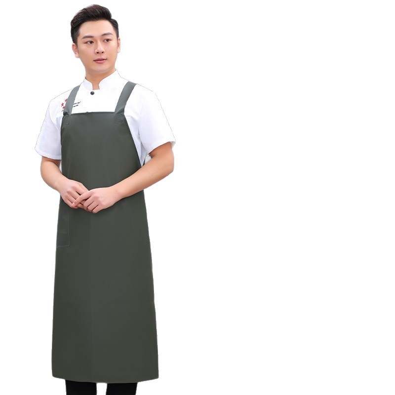 牛筋软皮围裙防水防油厨房洗碗杀鱼水产餐饮专用围腰工作男女长款|undefined