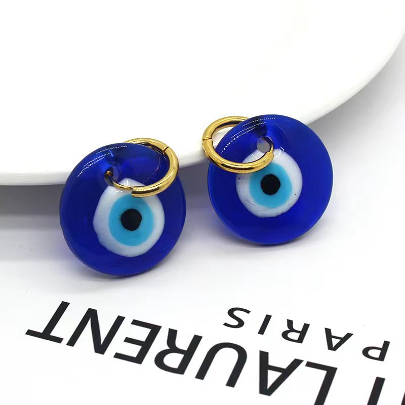 Eye Pattern Women'S Gender 1 Pair Ethnic Style Eye Resin Drop Earrings