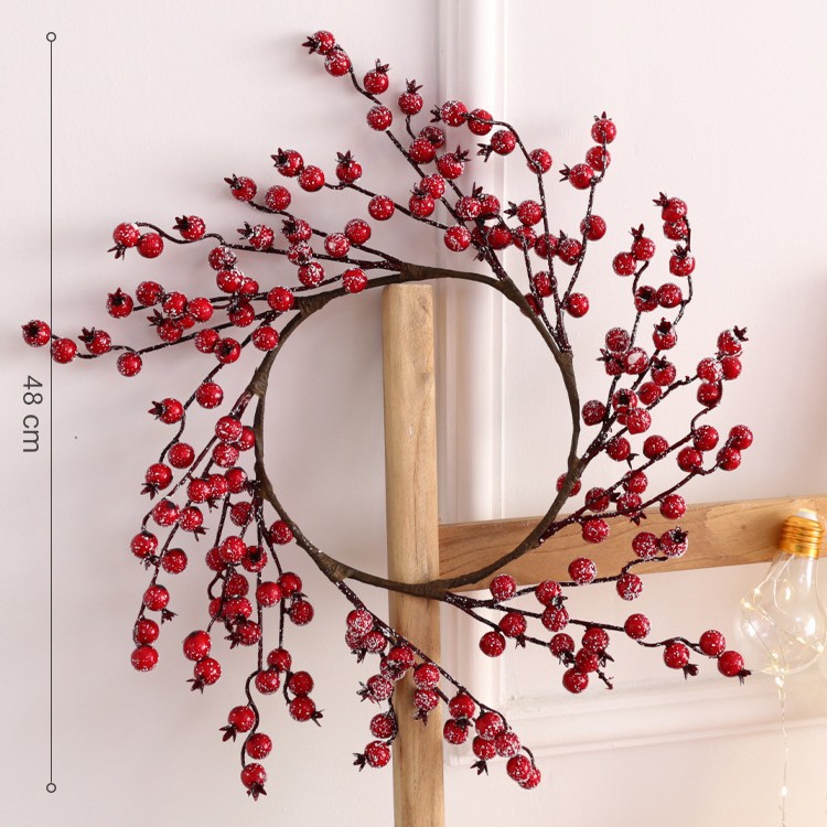 Estación independiente explosión guirlanda de Navidad decoración mini guirlanda de caña puerta colgante decoración DIY colgante pequeño