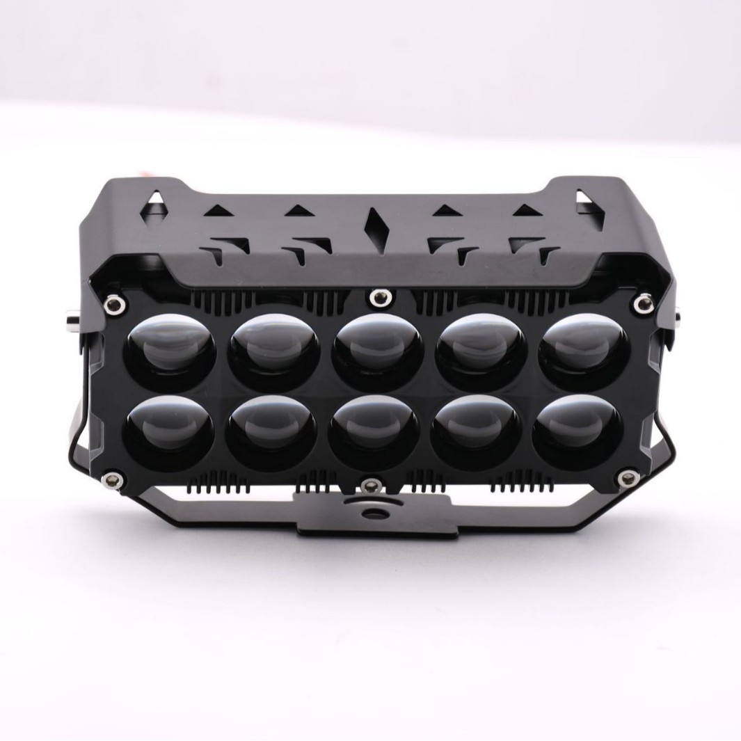 Transfronterizos 10 perlas LED lente motocicleta todoterreno lámpara de automóvil para cambiar la lámpara eléctrica externa de luz fuerte image 1