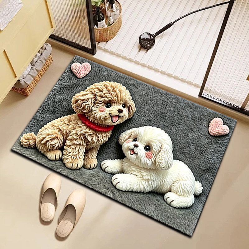 Cartoon-style bathroom absorbent floor mat for home use, dirt-resistant foot mat for bathroom entrance, diatomite absorbent non-slip floor mat Cartoon-style bathroom absorbent floor mat for home use, dirt-resistant foot mat for bathroom entrance, diatomite absorbent non-slip floor mat