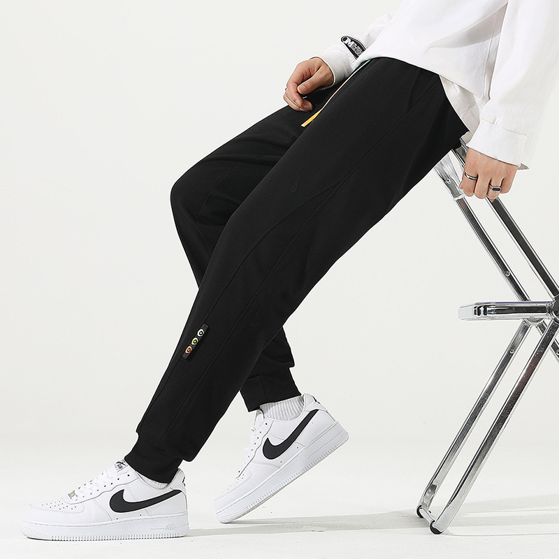 Pantalones informales para hombre, pantalones de invierno a la moda, pantalones de chándal gruesos con forro polar para hombre, pantalones largos informales para hombre, pantalones deportivos, pantalones finos para hombre image 1
