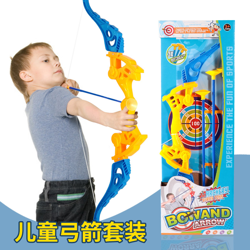 New toy bow and arrow powerful suction cup arrow parent-child shooting toy outdoor night market park stall toy best seller