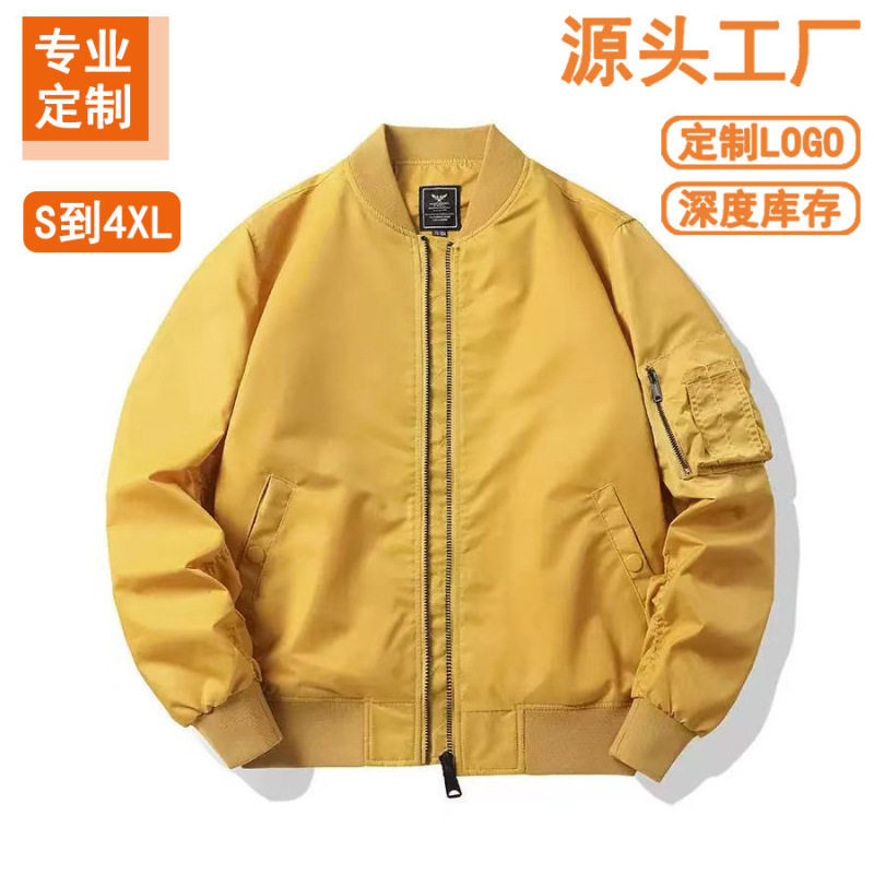 Cross-Border Bomber Jacket Men's Spring and Autumn American Retro Work Jacket Winter Thickened Couple Baseball Uniform Cotton Clothing