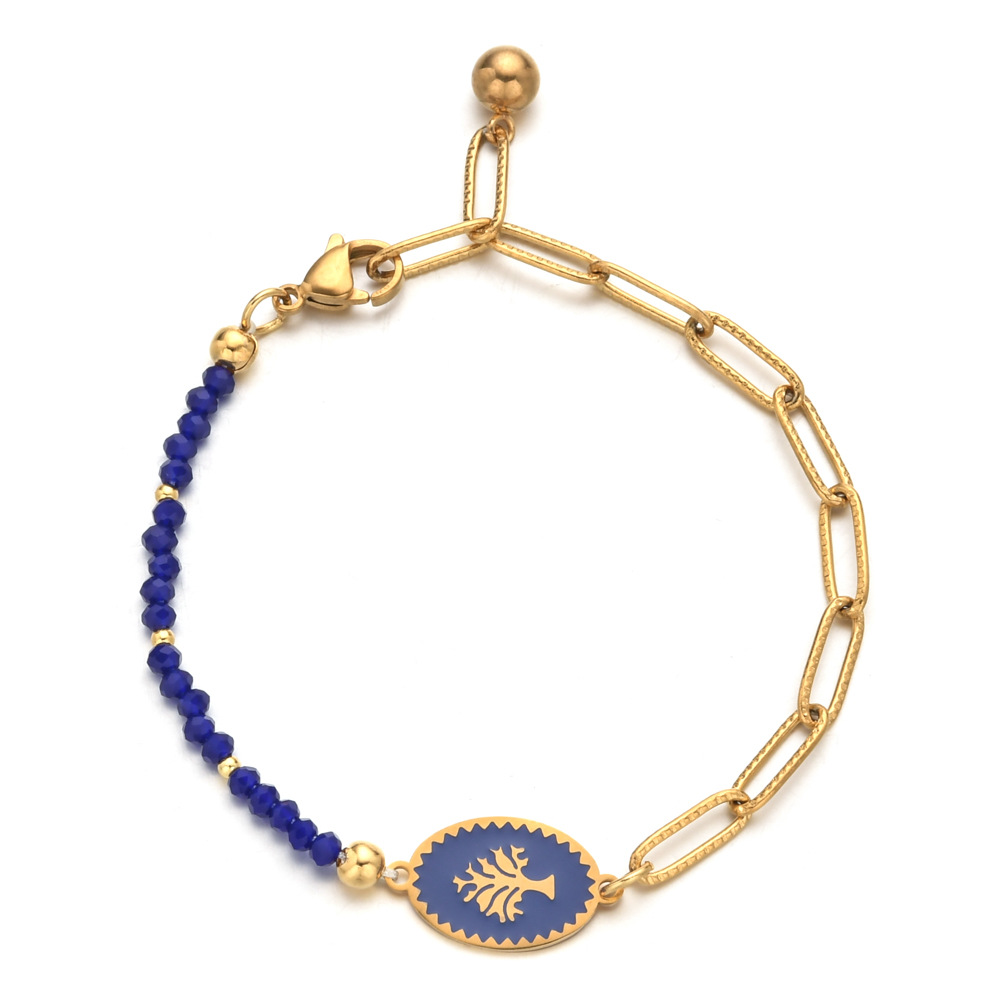 20g Weight Bracelets Classification Elegant Streetwear Printing Stainless Steel Plating Bracelets