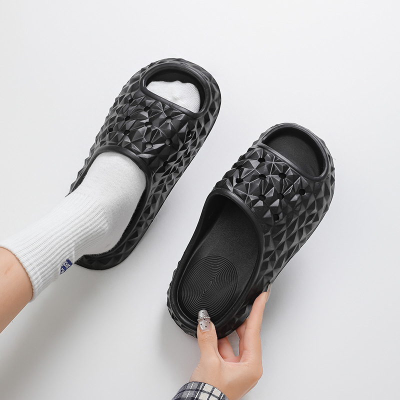 리도레 신상품 여성용 두리안 샌들 슬리퍼, 여름용 실내외 겸용, 미끄럼 방지 두꺼운 밑창 슬리퍼, 남성용