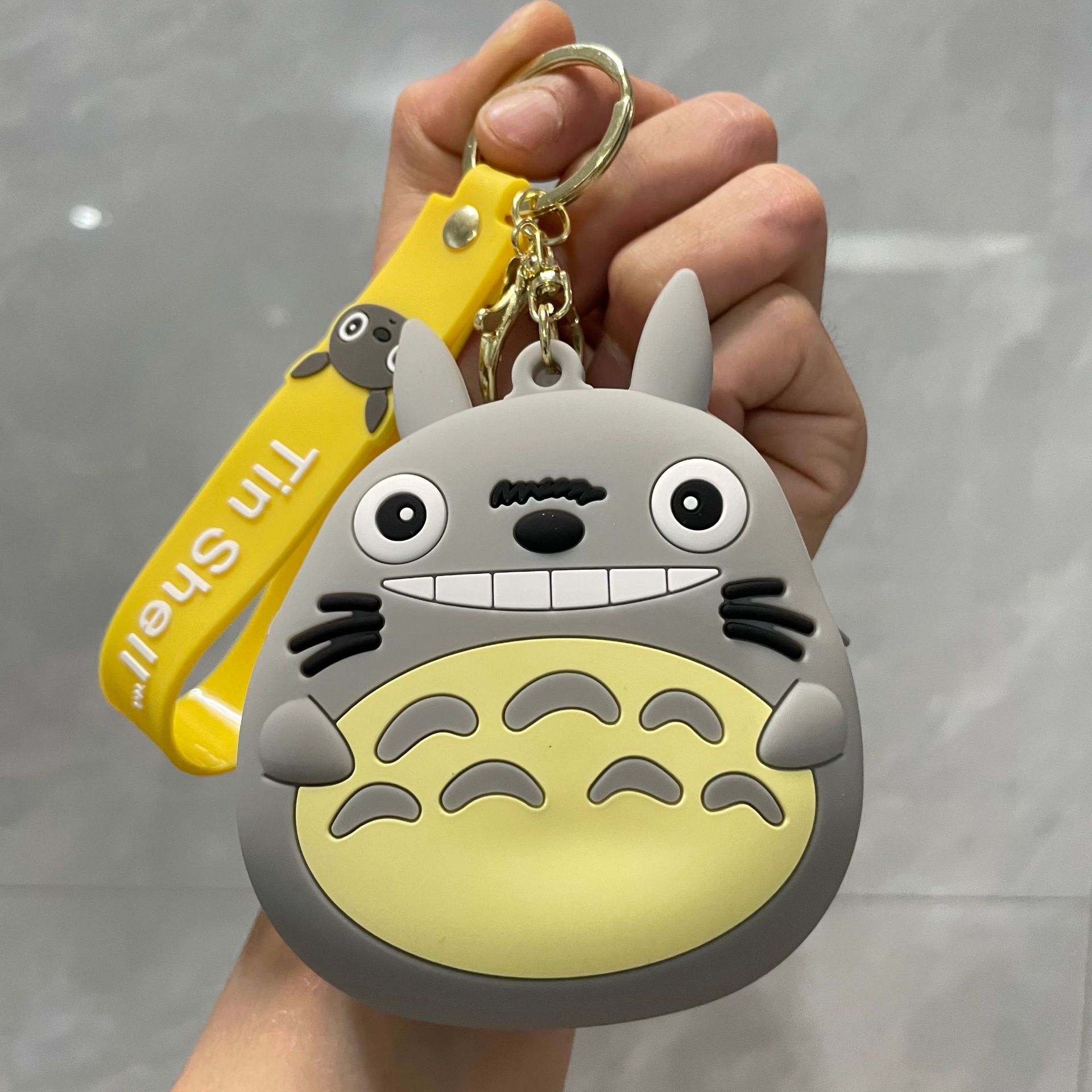 かわいいカピバラ小銭入れキーホルダーシリコン小銭入れイヤホンバッグキーホルダー学生カバンキーホルダー