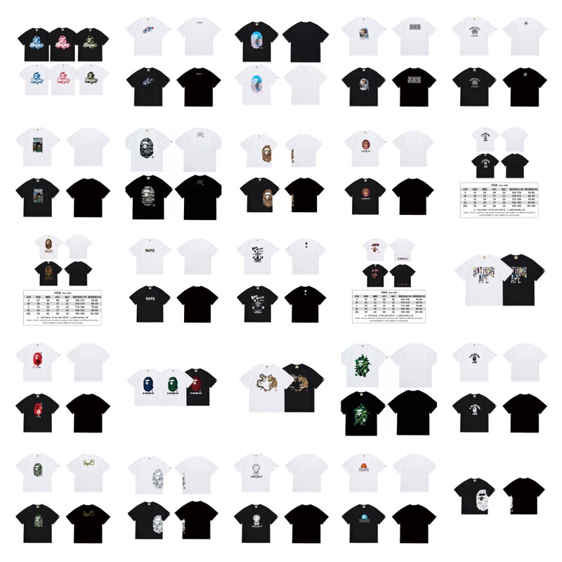 26Ss Cross-Border Summer New Style 280g European Size Ape Print Cartoon Unisex Short-Sleeve Loose Fit T-Shirt 26Ss Cross-Border Summer New Style 280g European Size Ape Print Cartoon Unisex Short-Sleeve Loose Fit T-Shirt