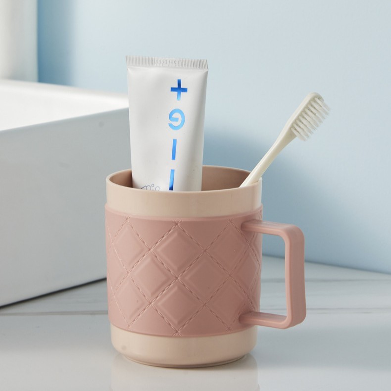 マウスウォッシュカップ、プラスチック製歯磨きカップ、シンプルな家庭用歯磨きカップ、カップル用北欧風歯磨きカップ、歯磨きバケツ|undefined