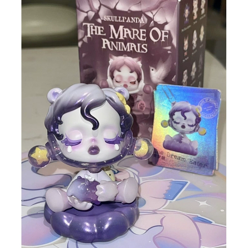 Пупс Мэтт Блайнд Бокс SKULLPANDA Dream Eating Animal Series Blind Box Doll Trendy Car Ornaments pp