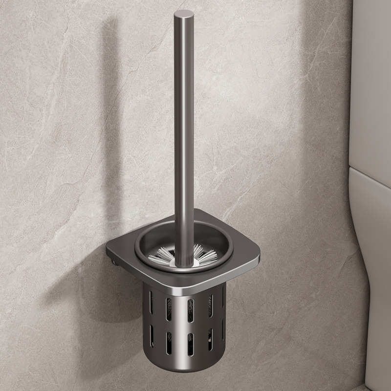 Toilet brush storage rack punch-free household no dead angle toilet bathroom toilet toilet cleaning brush suit