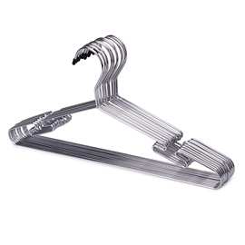 实芯加粗铁线衣架高锰钢镀铬衣服挂钩户外阳台晾晒衣服架吊带衣撑