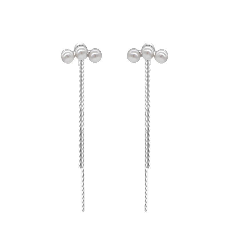 Zirkonia Und Perlen Ohrstecker Für Damen Elegant Für Den Alltag_voghion.com