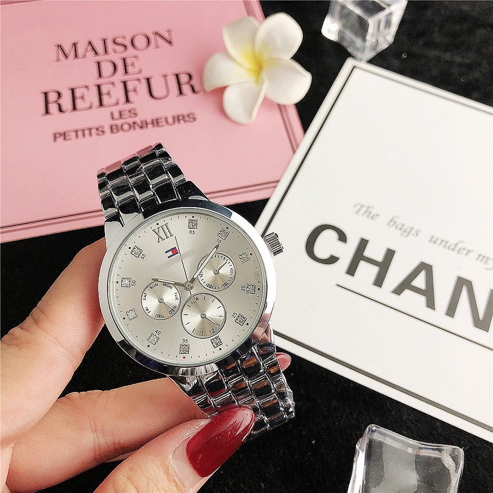 日本外贸手表合金表带钻手表虾皮跨境手表一件代发石英表男士手錶