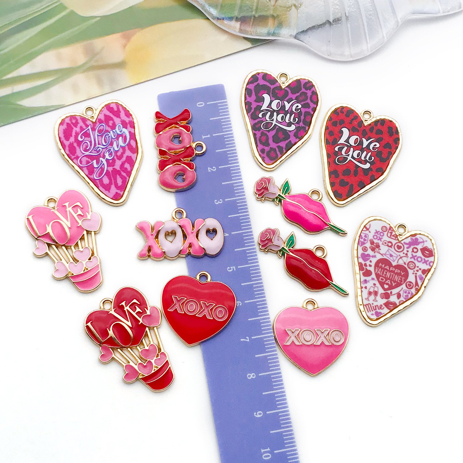 Pendant Jewelry Making Type 1 Piece 13*30mm 15x25mm 31x24mm Zinc Alloy XOXO Letter Heart Shape Pendant
