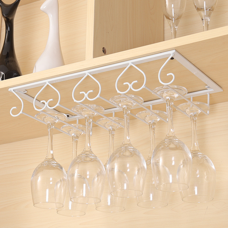 Hanging Wine Glass Rack Creative Wine Cabinet Goblet Rack Wine Glass Holder Upside-Down Hanging Home Decoration Wall-Mounted