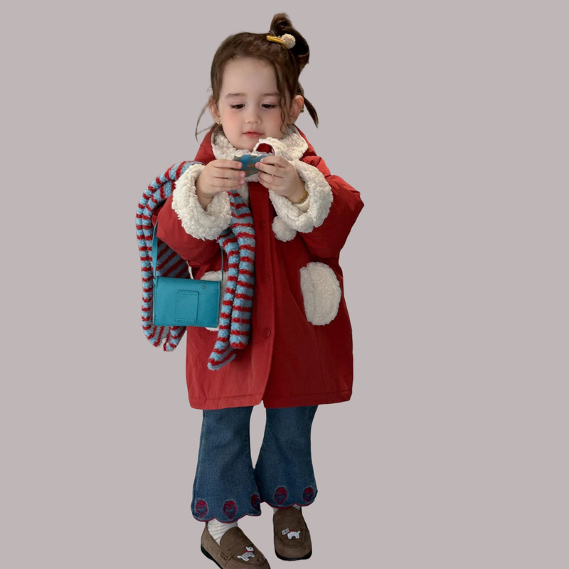 儿童棉衣外套2025冬季新款女童宝宝夹棉上衣洋气加厚保暖衣服棉袄|undefined