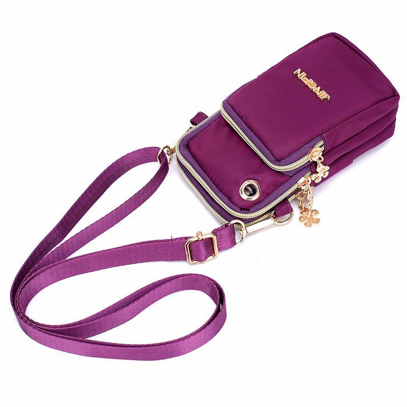 Nuevo bolso del teléfono móvil de las mujeres crossbody mini bolso del teléfono móvil bolso del Halter bolso de la muñeca portátil monedero de la moneda