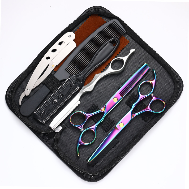 크로스보더 하이엔드 가위 컬러풀 8종 세트