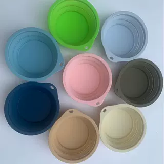 定制狗盆狗碗硅胶食品级安全环保猫狗用品食具户外便携喝水碗旅行