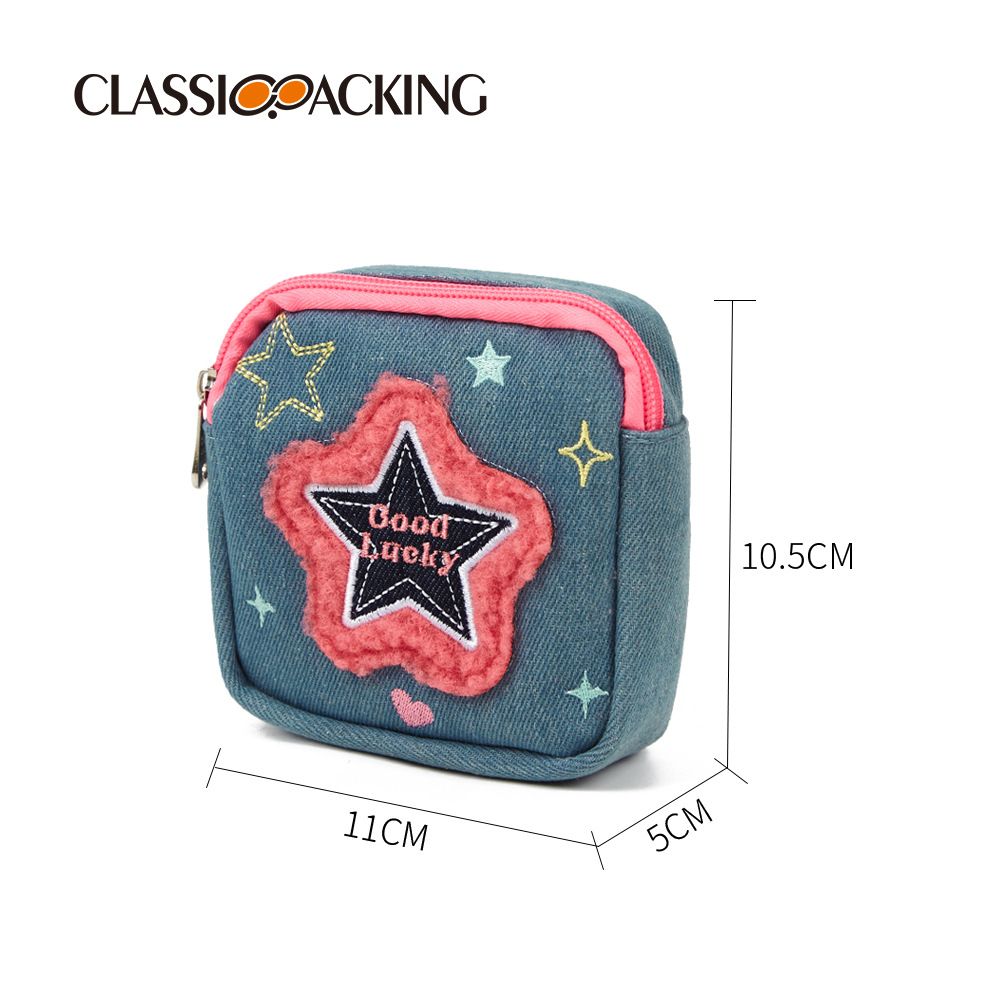 Bolsa de almacenamiento de toallas sanitarias de gran capacidad, ropa de estudiante de niña, bolsa pequeña de toalla de tía, mini bolsa de luna linda portátil