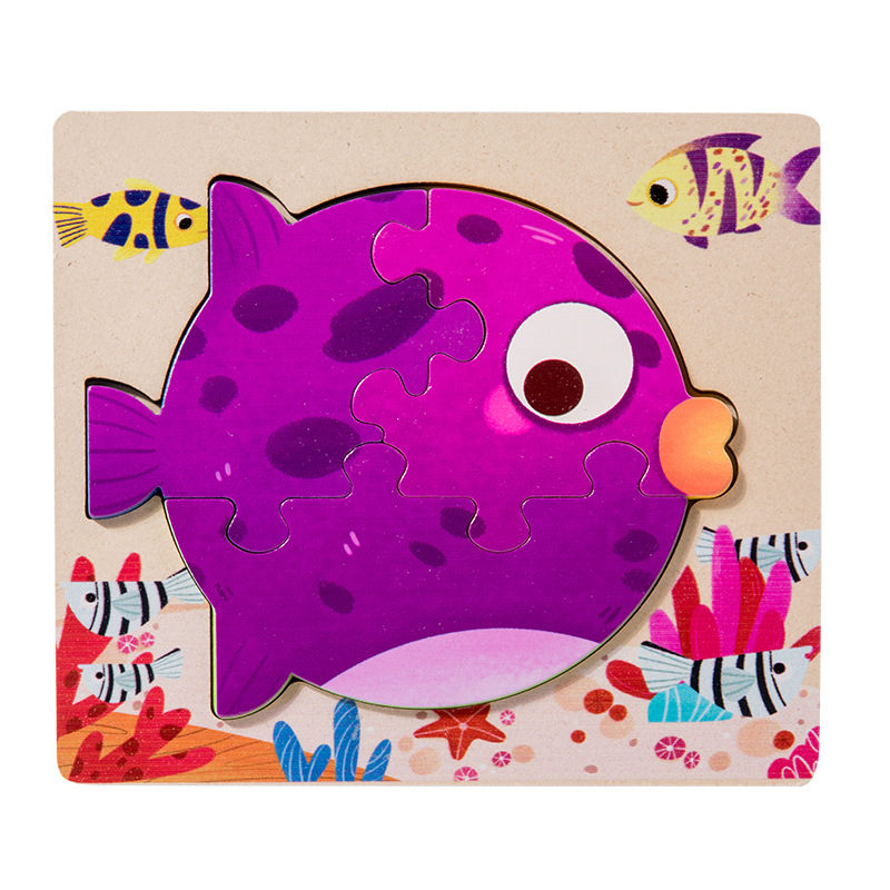 Educación temprana para niños, cognición animal, escena de doble cara, rompecabezas tridimensional, panel de emparejamiento, juego digital de doble cara, juguetes de madera
