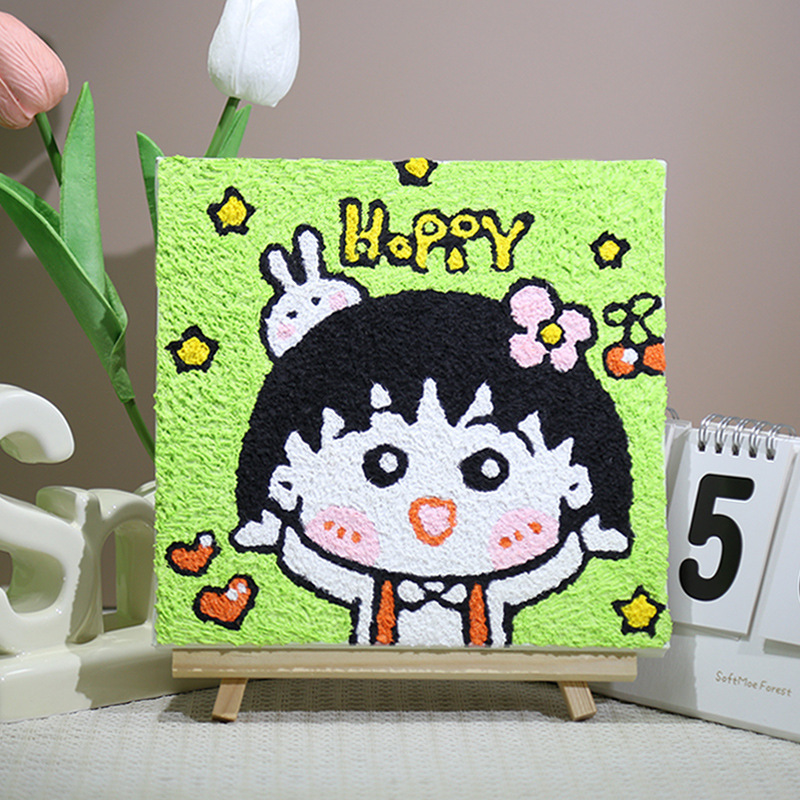 パルプ画diy材料バッグ手作り創意装飾画小学生充填画屋台半製品セット|undefined
