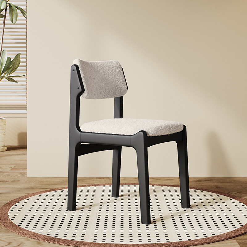 Silla de comedor de madera sólida retro silla de respaldo de bolsillo silla de escritorio silla de oficina silla de escritorio