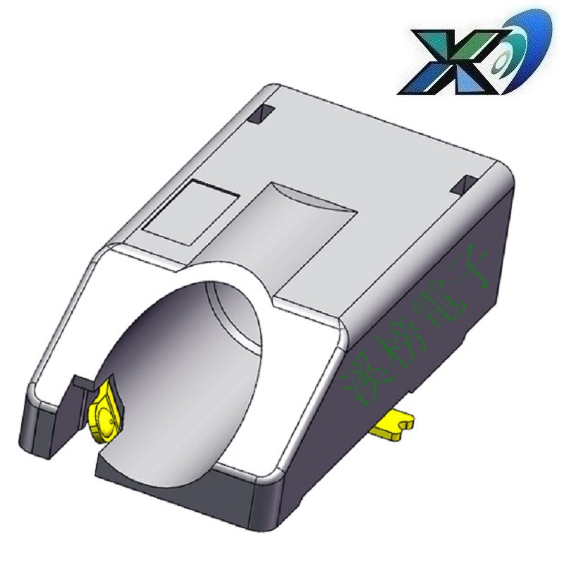 斜口3.5音频母座 斜口3.5声频插口 四极3.5耳机母座 斜孔耳机插座