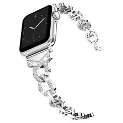 適用蘋果Apple Watch 8鏈式錶帶iWatch 765432SEVO合金金屬腕帶女