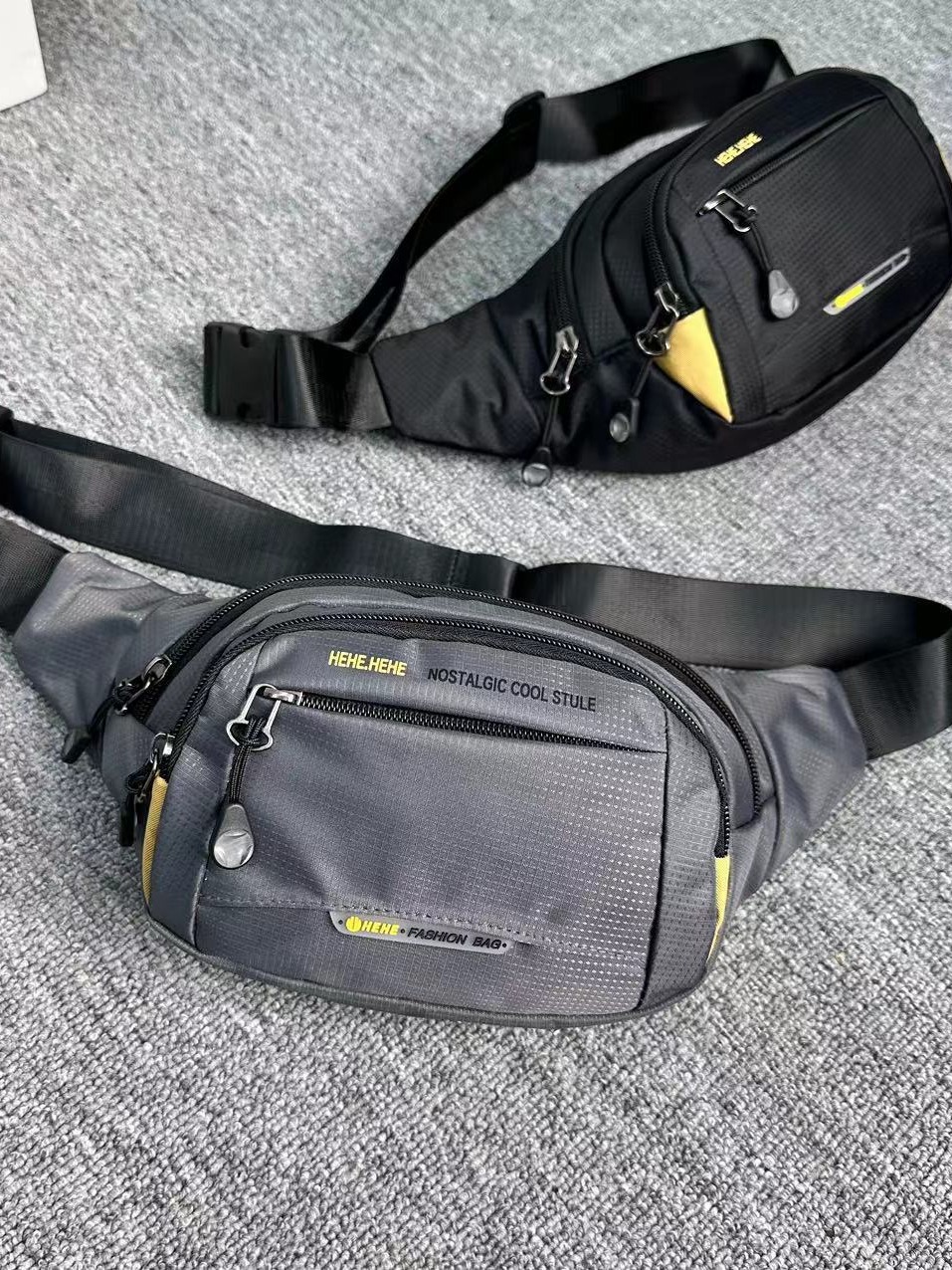 Outdoor Sports Men's Wear-resistant Waist Bag Simple Waterproof Portable Multifunctional Crossbody Chest Bag for Cross-border