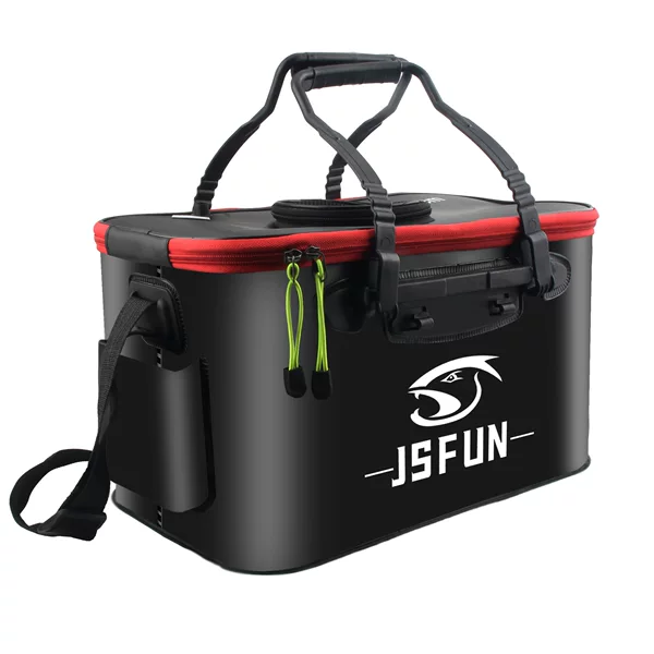 Folding Fishing Bucket Cross-Border Eva Live Fish Box Sea Fishing Box Outdoor Portable Car-Mounted Fish Protection Box Fish Protection Bucket