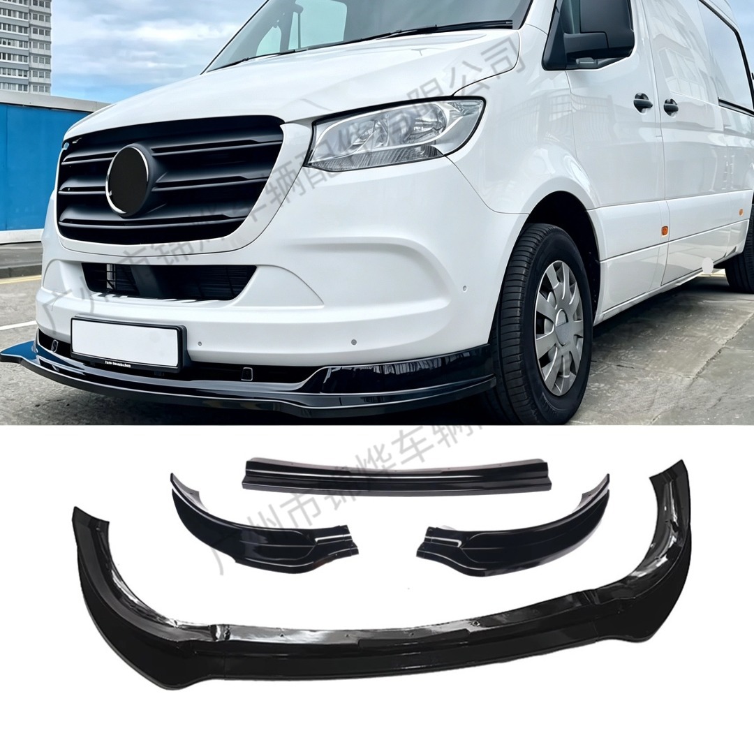 Suitable for 2018-2025 Sprinter W907 3-section MP model modified front bumper lip decoration accessories