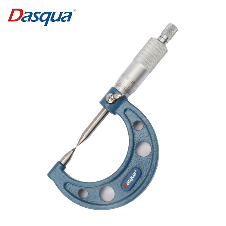 达时科双尖头千分尺机械平头球头高精度螺旋测微仪器0-25-50-75mm