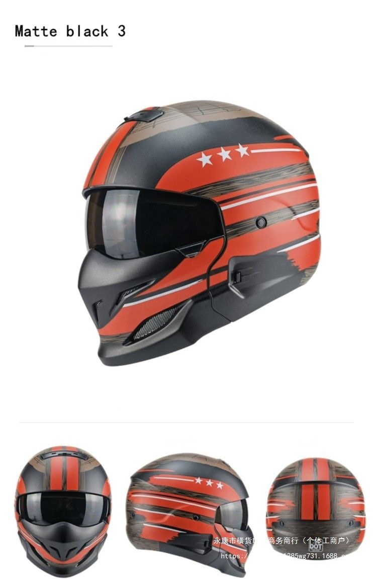 Motorcycle Half Helmet Cruiser Retro Helmet