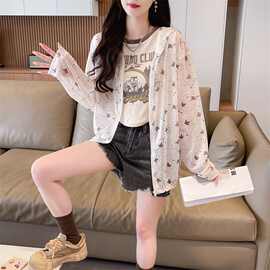 超好看轻薄透气冰丝防晒衣女2025夏季胖mm大码爆款连帽防晒服外套