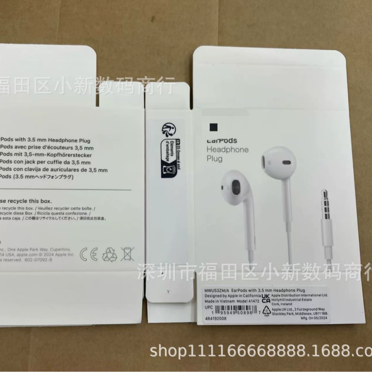 Оригинальные совместимые наушники для iPhone, Intel Core i6/7, 3.5 мм, 3.5 мм
