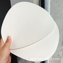 现货双面皮革浅白色不规则形状鼠标垫    防滑隔热家用餐垫水杯垫