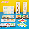 Wooden interactive constructor with accessories, toy, training, for children and parents, handmade, wholesale