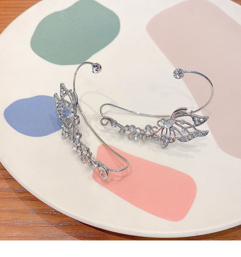 1 Piece Fashion Butterfly Alloy Inlay Artificial Rhinestones Womenu0027S Ear clips