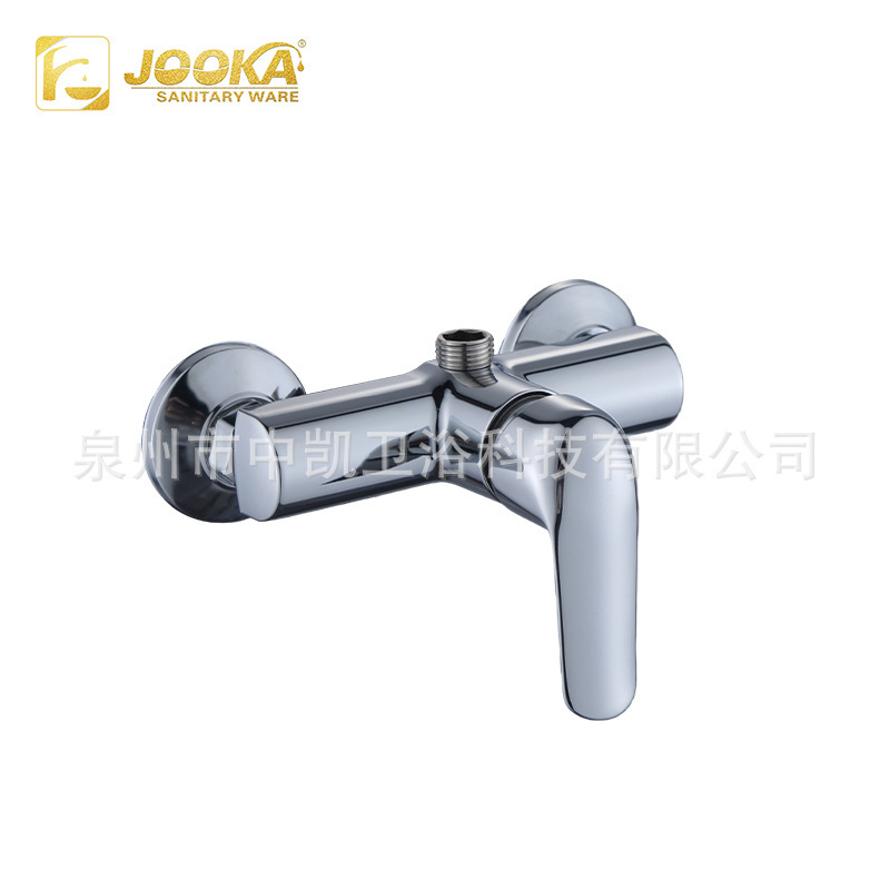 Directly Supplied from the Bathroom Factory, Zinc Alloy Bathtub Faucet with Electroplated Design, Mixing Valve, Two Inlets and One Outlet, Hot and Cold Water Faucet