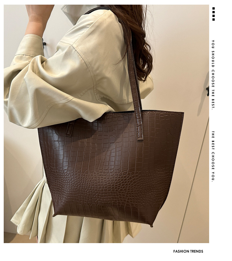 Borsa a secchiello donna con motivo coccodrillo borsa spalla_voghion.com