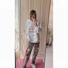 2025新款爆款字母印花连帽卫衣女春秋款宽松慵懒风情侣装韩系外套