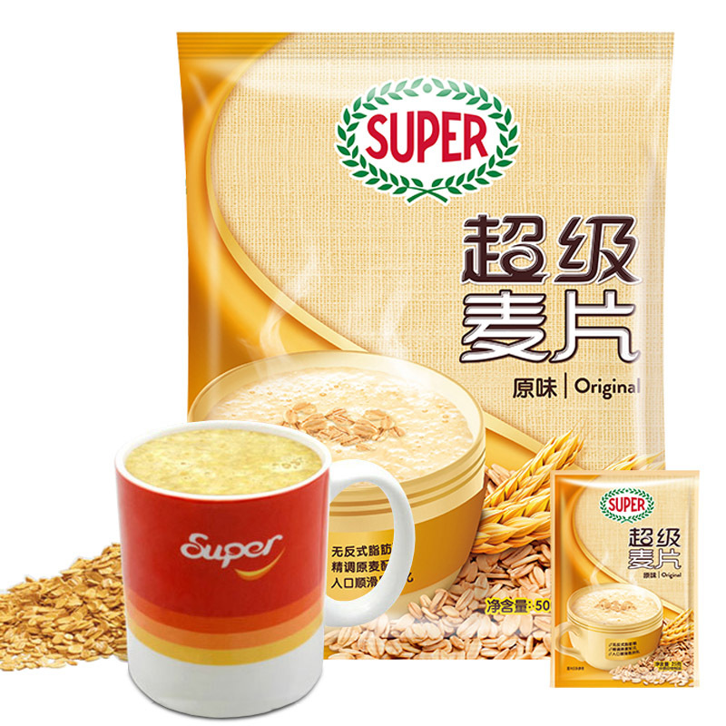 包邮Super/超级原味麦片早餐即食营养速溶冲饮零食品高钙红枣核桃