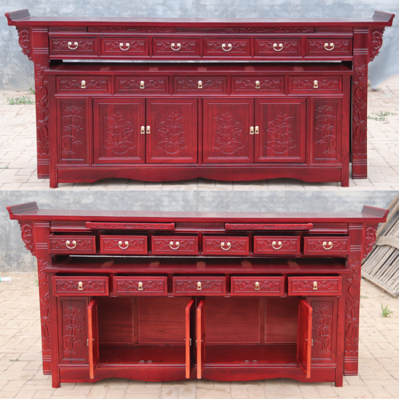 Old Elm Wood Offering Table Buddhist Altar Home Economical Buddhist Table Shrine Offering Table Tribute Table Set Cabinet Solid Wood Free Shipping Clearance