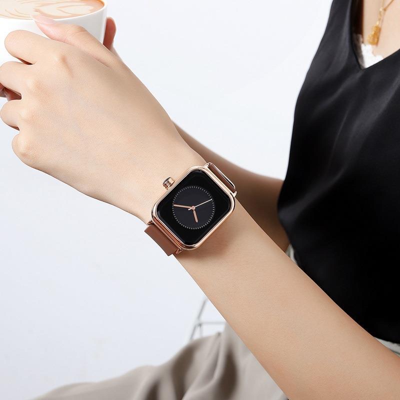 Square Pattern Women'S Gender Fashion Style Fashion Square Buckle Quartz Women's Watches
